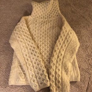 100% wool Irish knit sweater